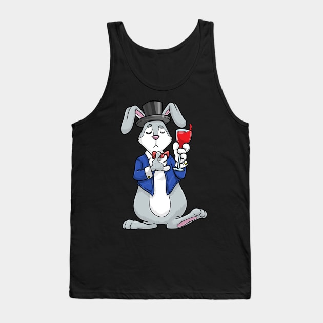 Rabbit as groom with jacket and cylinder Tank Top by Markus Schnabel